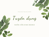 TUYỂN DỤNG NHÂN VIÊN KINH DOANH